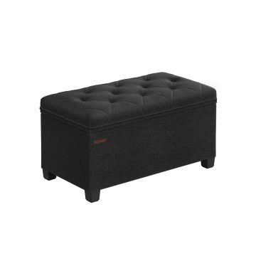 Пуф с местом для хранения 40x76x40см., черный
