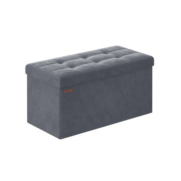Скамейка для прихожей 38x76x38см., серая