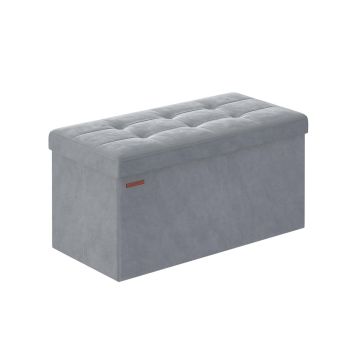 Скамейка для прихожей 38x76x38 см., светло-серая