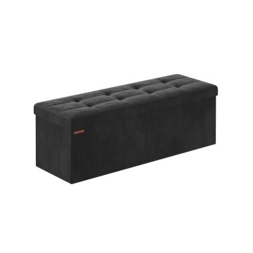 Скамейка для прихожей 38x110x38см., черная