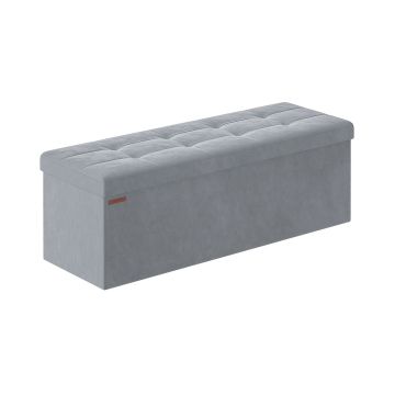 Скамейка для прихожей 38x110x38 см., светло-серая