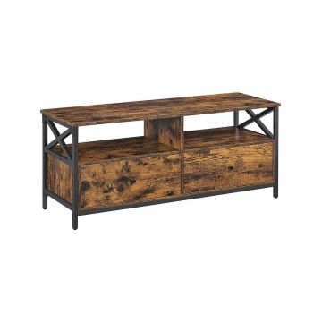 TV galdiņš 120 x 40 x 50 cm, brūns/melns