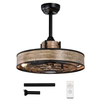 Ceiling fan with light, 3 speeds, 4 E27 sockets, Ø 50 × 40.5/53 cm