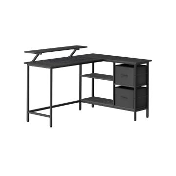 Rakstāmgalds ar atvilktnēm 105x135x89.5cm, melns