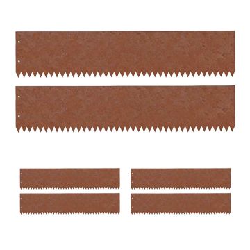 Dobes apmale Relaxdays, 6 posmu komplekts, Brūna, 101,5 × 15 × 0,1 cm