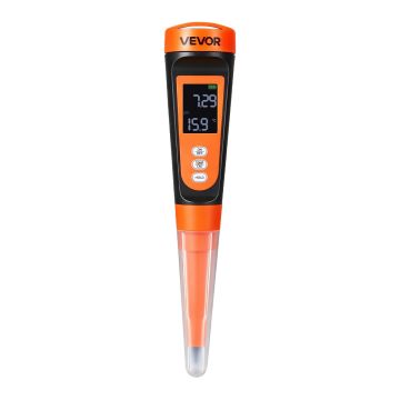 Pārtikas pH mērītājs VEVOR PH012, iedurams sensors, 44 × 44 × 220 mm