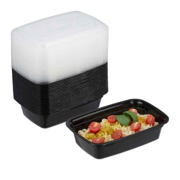 Контейнеры для хранения продуктов Relaxdays, 24 шт, 15 × 6,5 × 22 см