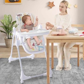 Baby high chair, 3 in 1, 7 height levels, 96 × 60 × 89–107 cm
