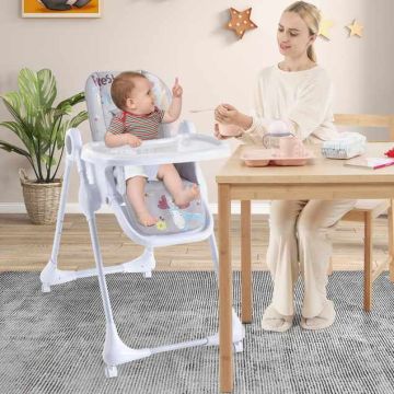 Baby high chair, 3 in 1, 7 height levels, 96 × 60 × 89–107 cm
