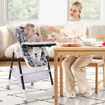 Baby high chair, 4 in 1, 92.7 × 59.7 × 104.1 cm