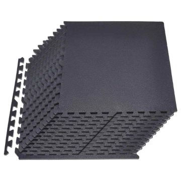 Комплект гимнастических матов VEVOR HRD-XJD6614-24BK, 24 шт, 60 × 60 × 1,4 см