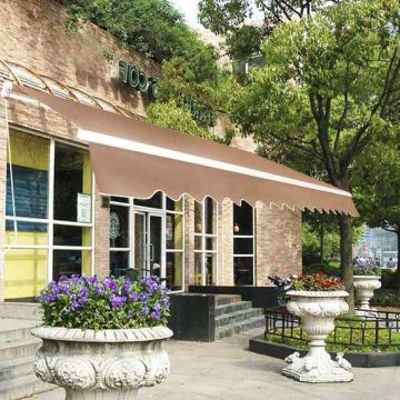 Awning, manually operated, White, 250 × 200 cm