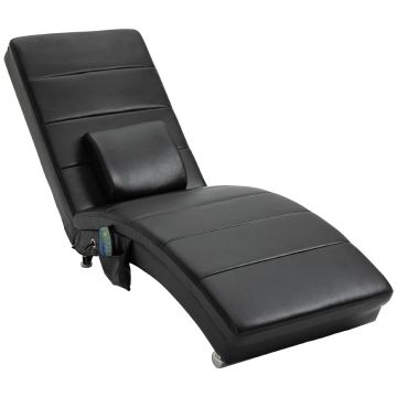 Массажное кресло Homcom 58x163x87см, черного цвета
