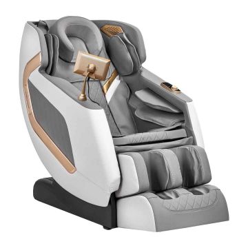 Массажное кресло Sakura Classic 306, 8 массажных головок, Белое/серое