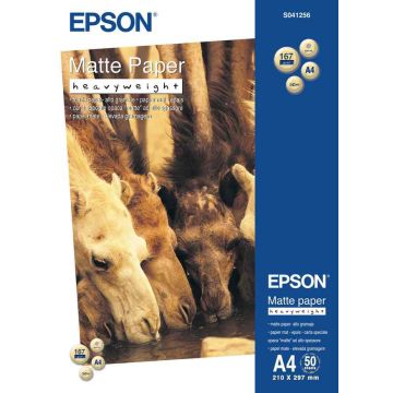 Matēts fotopapīrs Epson Matte Paper Heavy Weight, 50 loksnes