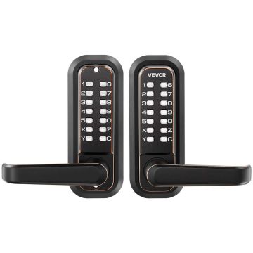 Mehāniskā durvju slēdzene VEVOR OL-209S3-BK-07, divpusēja tastatūra