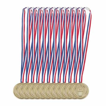 Medaļas bērniem Relaxdays 10024243.0, 12 gab, Ø 5 × 0,5 cm