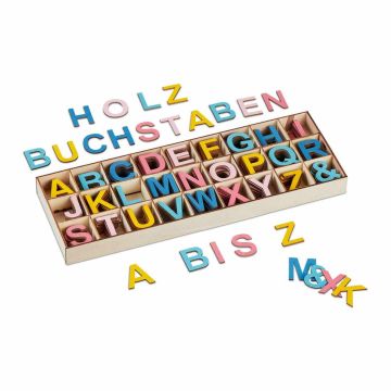 Koka burtu komplekts Relaxdays, 324 gab, Daudzkrāsains, 10,5 × 2,5 × 30 cm
