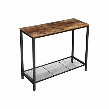 Konsoles galdiņš 100 x 35 x 80 cm, tumši brūns