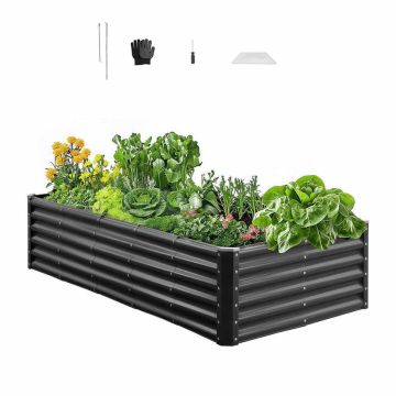 Metāla paaugstinātā dobe VEVOR GM66010-180X90X44, 180 × 90 × 45 cm