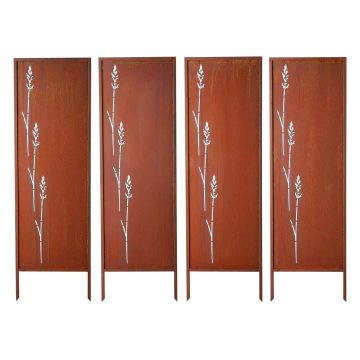 Metāla privātuma norobežojums VEVOR HA-SS-16, Brūna, 50 × 160 cm