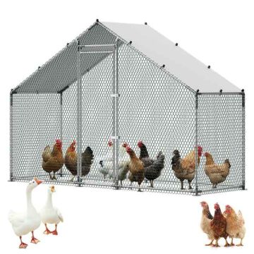 Metāla vistu kūts VEVOR CRC0301, 1 durvis, 3,0 × 1,0 × 2,0 m