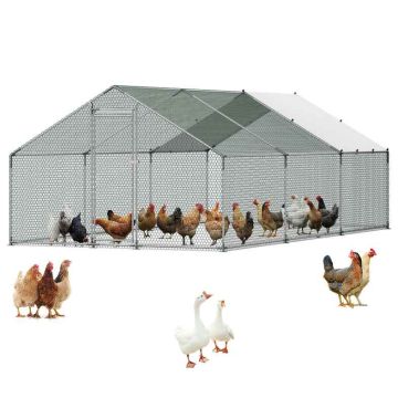 Metāla vistu aploks VEVOR JD362, 3 × 6 × 2 m