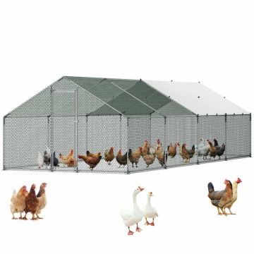 Metāla vistu aploks VEVOR JD382, 3 × 8 × 2 m
