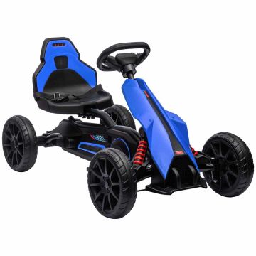 Bērnu automašīna Homcom 100x58x58.5cm., melna/zila