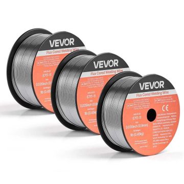 Сварочная проволока MIG VEVOR E71T-11, 3 катушки по 0,45 кг