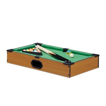 Mini biljarda galds Relaxdays 10022516.0, 2 kijas, 16 bumbiņas, 51 × 8,5 × 31 cm