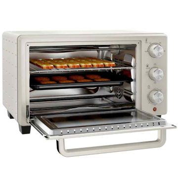 Мини-печь Homcom 46x38,5x29 см, кремово-серебристая