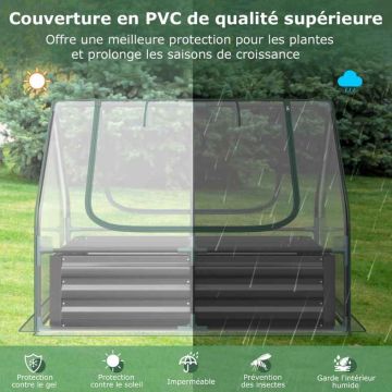 Mini greenhouse Promotion GT4084WH, with integrated bed, 127 × 95 × 93 cm