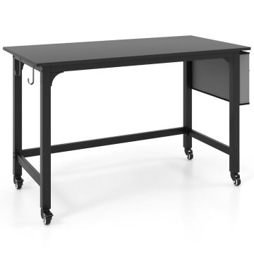 Mobile computer desk, 4 casters with brakes, 120 × 60 × 75 cm