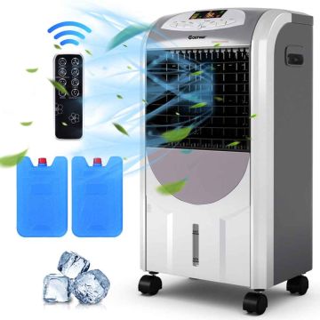 Mobile air cooler and heater, 38 × 74 × 28.5 cm