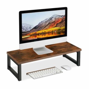 Monitora statīvs Relaxdays, XL izmērs, 55 × 15 × 23 cm