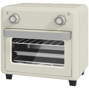 Mini krāsns Homcom 32x27.2x29.8cm., krēmkrāsas/sudraba krāsā