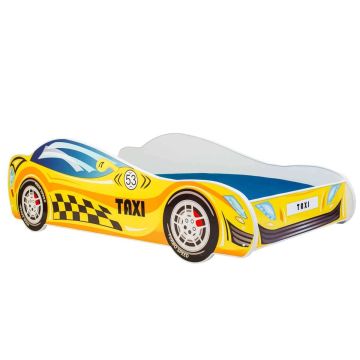 Bērnu gulta Car II ar matraci 150 cm x 74 cm x 44 cm, taksometrs
