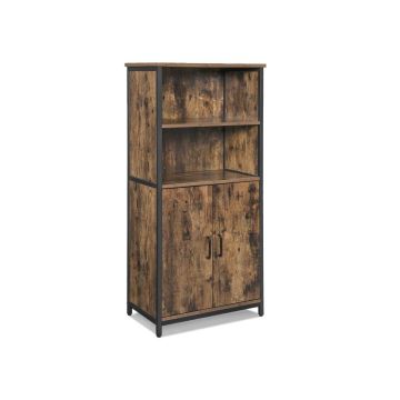 Skapis LSC66BX, brūns/melns