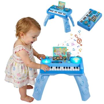 Muzikālais aktivitāšu galds VEVOR Baby DJ, 133 skaņas avoti, Zils, 315 × 200 × 280 mm