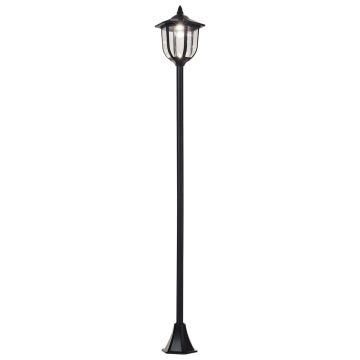 Dārza lampa ar saules bateriju Outsunny 26,5x177cm, melnas krāsas