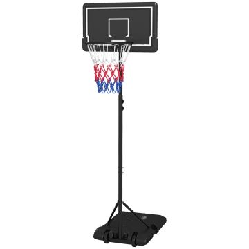Bērnu basketbola grozs ar statīvu Sportnow 74x74x250cm, melns
