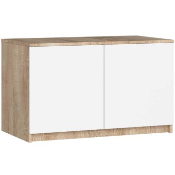 Mezonīns NORE S90 skapim, balts/ozola krāsā