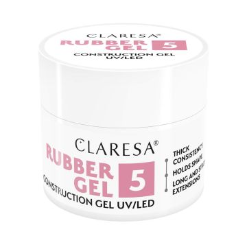 Гель для ногтей Claresa Rubber Gel, 45 г, оттенок 5