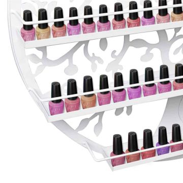 Nail Polish Rack, 5 Tiers, 23.6 × 2.3 × 23.6 inches