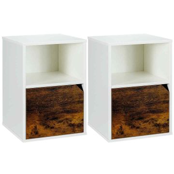 Bedside tables, 2 pcs, 40 × 59 × 40 cm