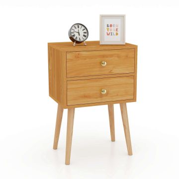 Bedside table, 2 drawers, 40 × 60 × 30 cm