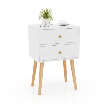 Bedside table, 2 drawers, 40 × 60 × 30 cm