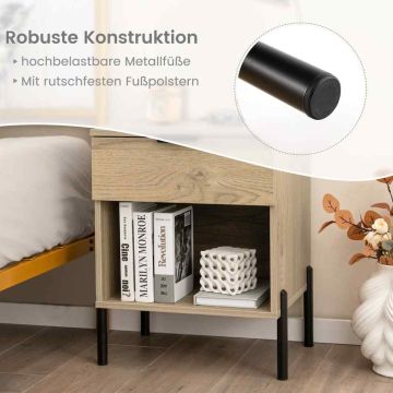 Bedside table, 2 pcs, 48 ​​× 58 × 40 cm