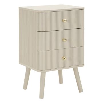Shy bedside table, 3 drawers, 37.5 × 61 × 34 cm